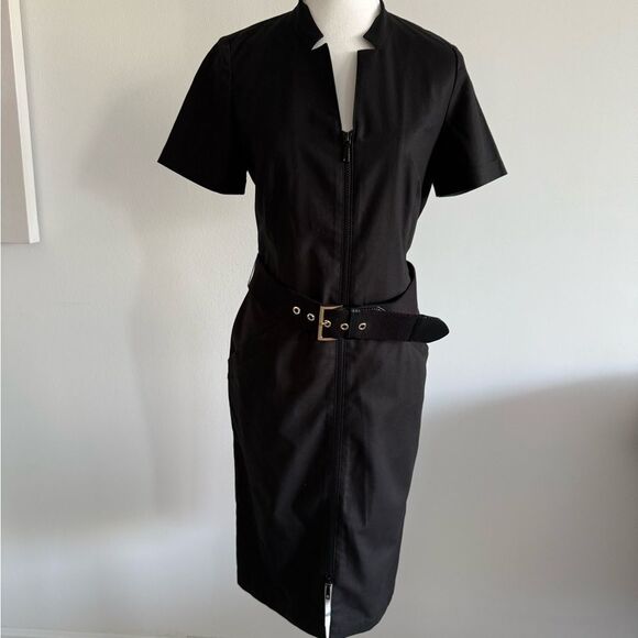 Black Belted Dress - Picture 1 of 3